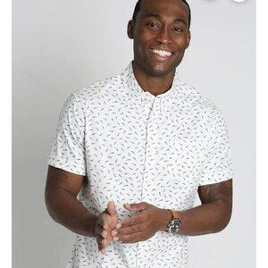 JACHS NY - Men’s Medium Oxford Golf Shirt‎